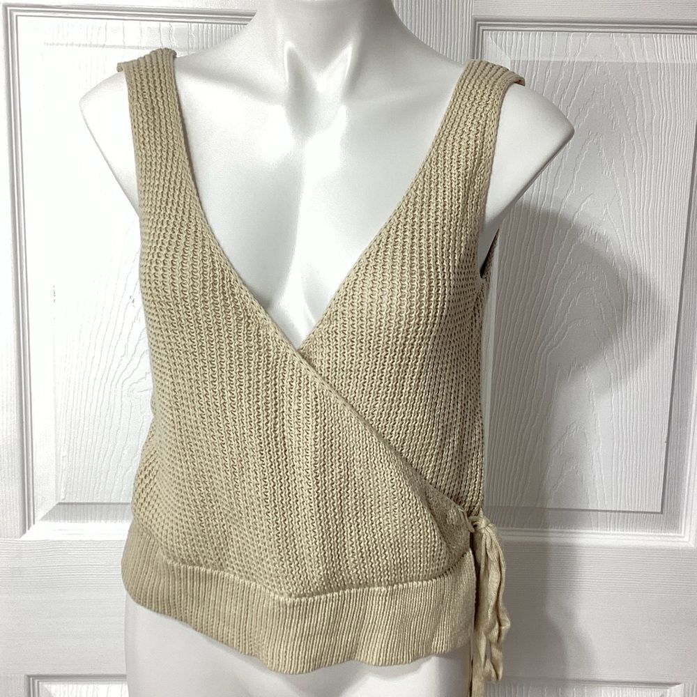 Harper Heritage Knit Cross Front Tank Top New With Tag L